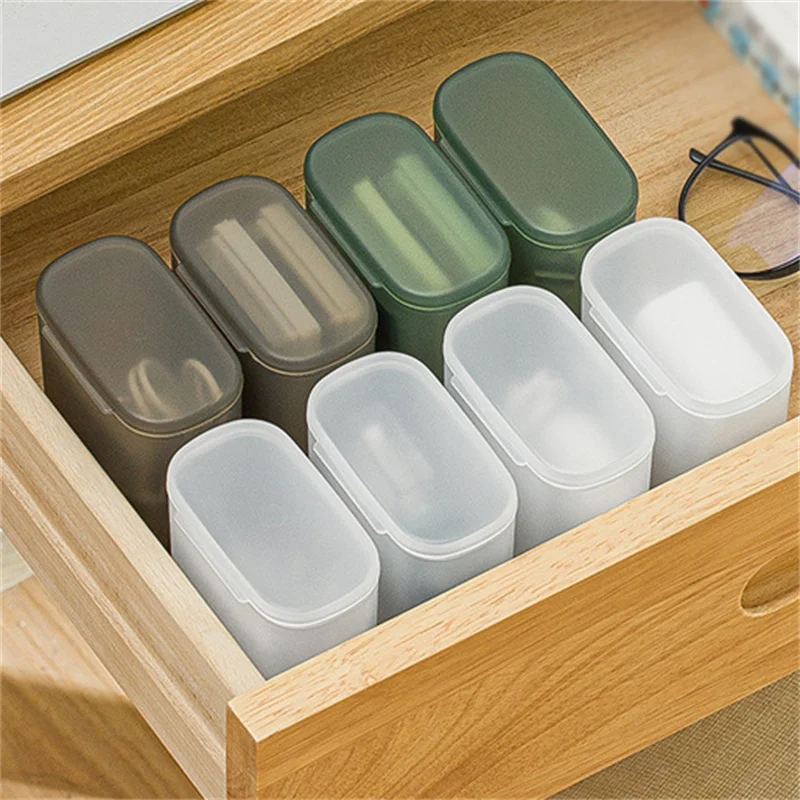 Desktop Data Cable Storage Box Dustproof With Cover Mobile Phone Charger Box Transparent Cable Wire Container Box In Office Home