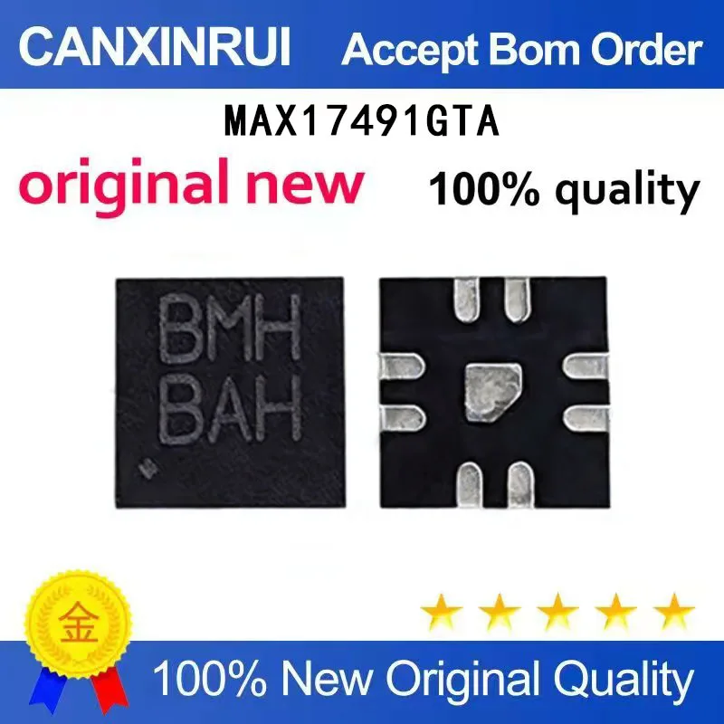 

(5-100 Pieces) Brand new original MAX17491GTA MAX17491 BMH QFN-8 spot chip IC