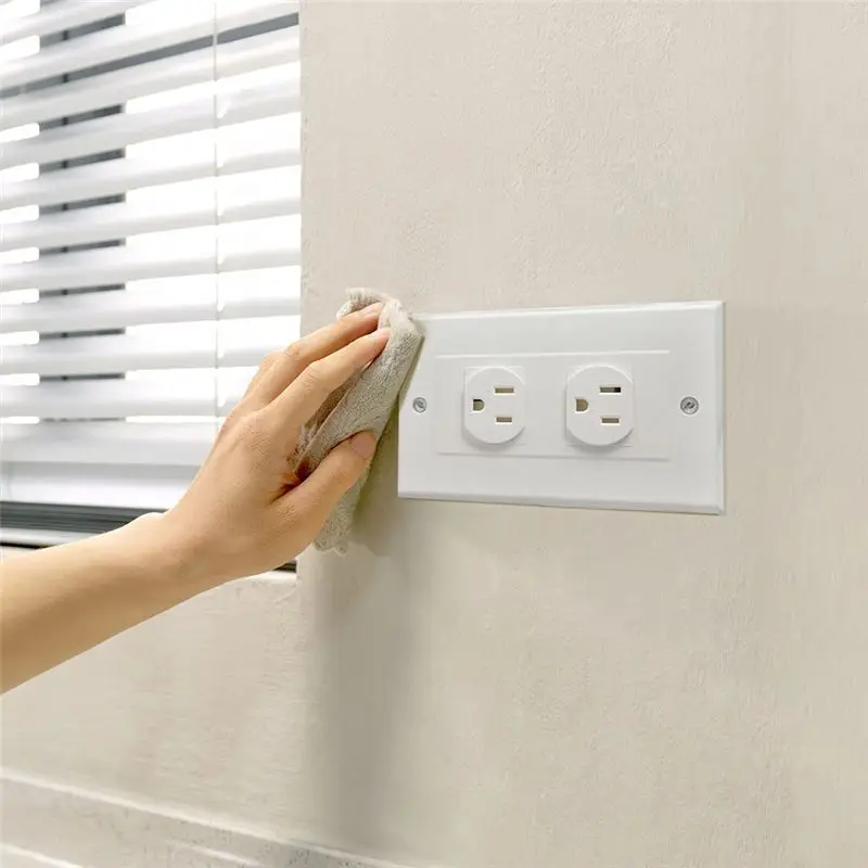 Imitation Double US Plug Wall Safe Security Stash Box For Jewelry, Valuables, Cash-A12I