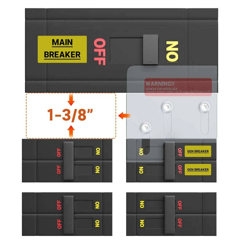 Generator Interlock Generator Control Link Hardware Breaker Panel Switch 150 Or 200A Breaker Box