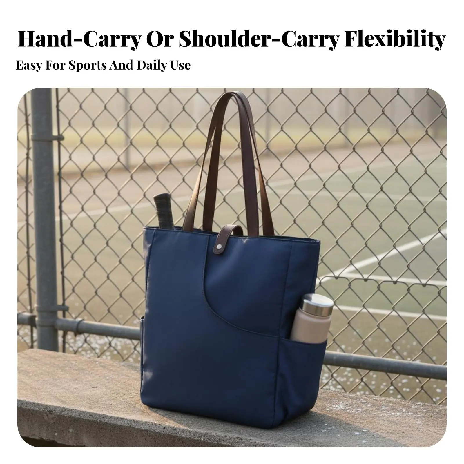 

Pickleball Paddle Carrier Large Capacity Pickleball Shoulder Bag Multi-Pocket Sports Tote Multiple Pockets Versatile Design