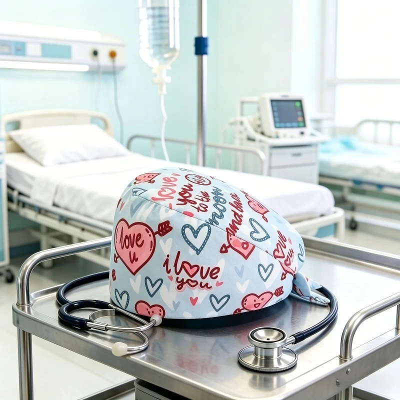 Printed Surgical Cap, Nurse Doctor Work Cap, Operating Room/confinement/medical Beauty/oral Universal Protective Cap