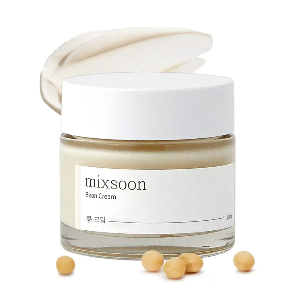 Mixsoon Bean Cream Vegansnail, Long-lasting Soothing Hydration Cream For Face, Korean Skin Care 1.69 Fl.oz 50ml