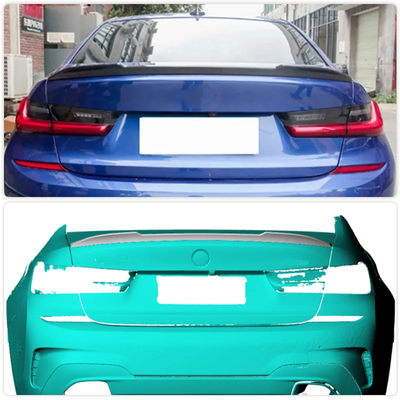 Dry Carbon Car Rear Trunk Spoiler Wing for BMW 3 Series G20 G28 G80 M3 320i 330i Sedan 4-Door 2020-2022 Racing Boot Lid Wing Lip