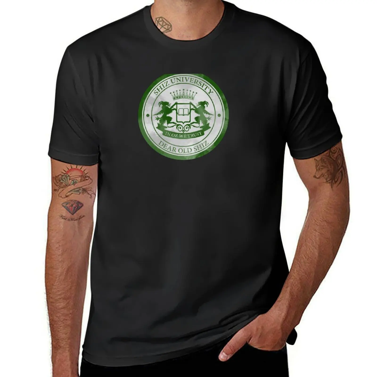 

Shiz University Logo T-Shirt summer tops anime clothes boys whites clothes for men