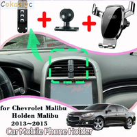 Car Mobile Phone Holder For Chevrolet Malibu Holden Malibu 2013~2015 GPS Bracket Air Vent Clip Gravity Mount Support Accessories