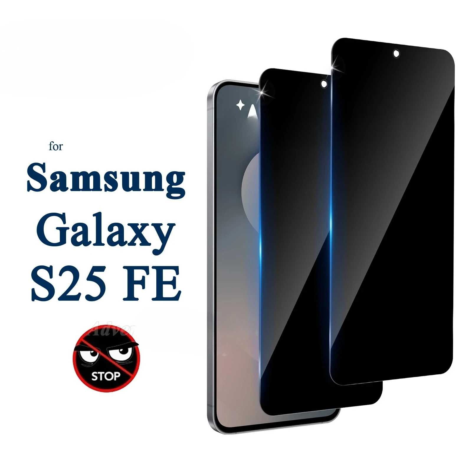 

Anti Spy Screen Protector For Samsung Galaxy S25 FE Fans Edition Privacy 9H Tempered Glass Anti Scratch Peep Case Friendly