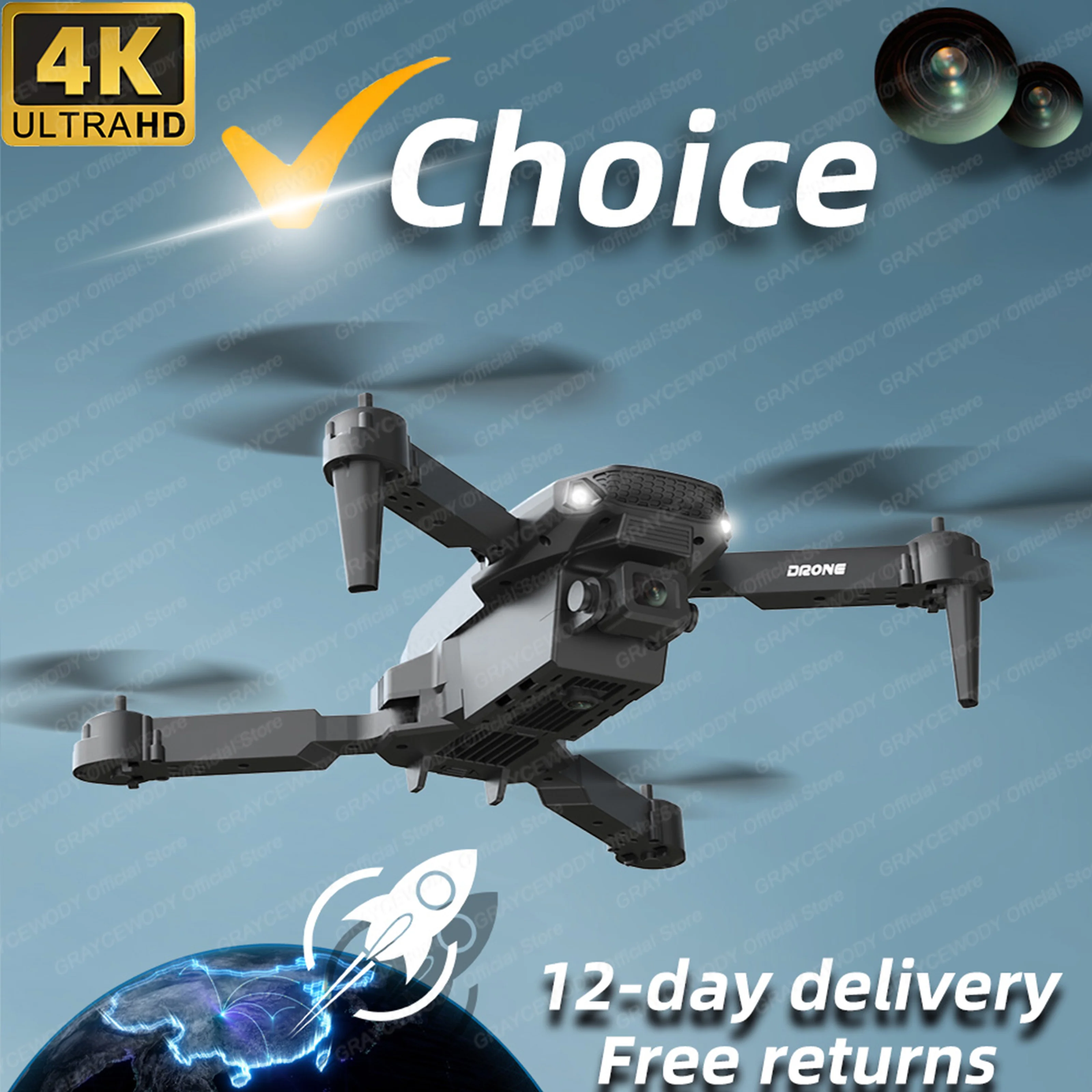 Nowy 2024 E88Pro RC Drone 4K Professinal szerokokątny podwójny kamera HD składany helikopter RC WIFI FPV wysokość trzymać fartuch do sprzedaży