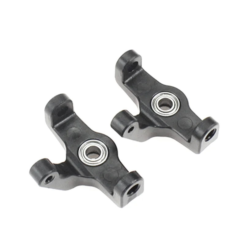 2 ชิ้นด้านหน้าพวงมาลัยพวงมาลัยบล็อกแบริ่งสําหรับ Wltoys 104001 1/10 RC รถด้านหน้าพวงมาลัยเกียร์ Cover - Y44A