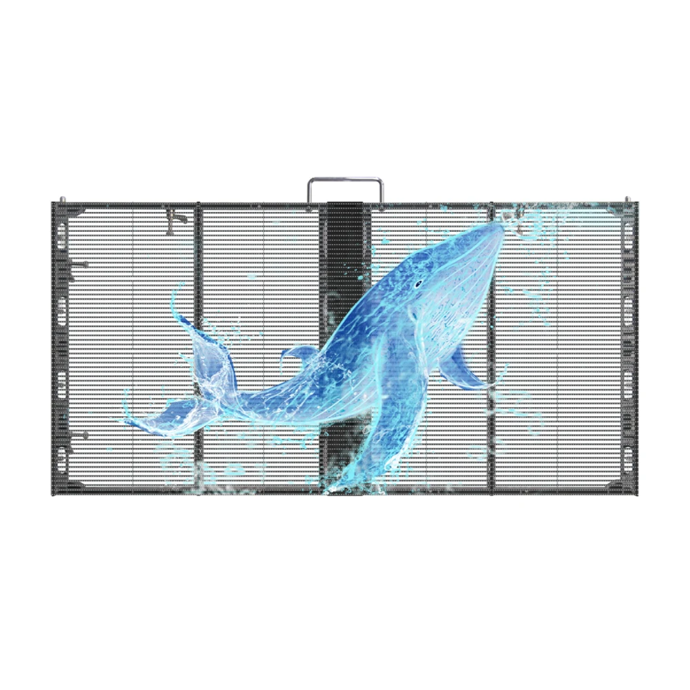Customized Products Custom P2.8-5.6 Full Color 8K LED Transparent Window Screen Mesh Module 3500cd Brightness 5-Year Warranty In