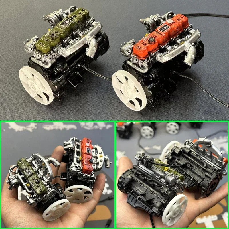 1pcs Simulation Mini Old Fashioned Diesel Engine for 1/10 RC Crawler Car Traxxas TRX4 AXIAL SCX10 RC4WD Accessories