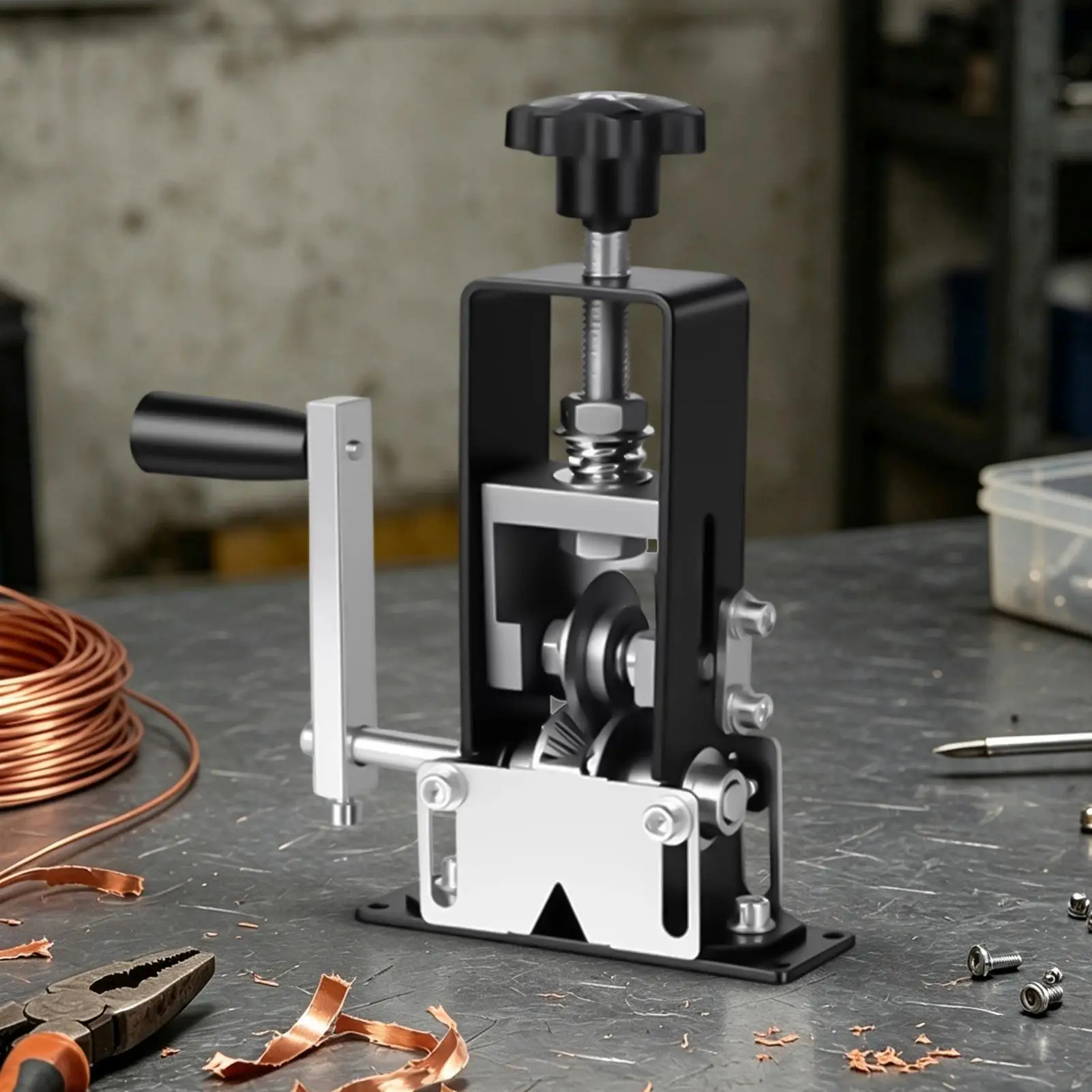 Manual Wire Stripping Machine Manual Adjustable Hand Crank Stripping Tool Electrical 1-25mm Wire Stripper Tool For Home Wiring