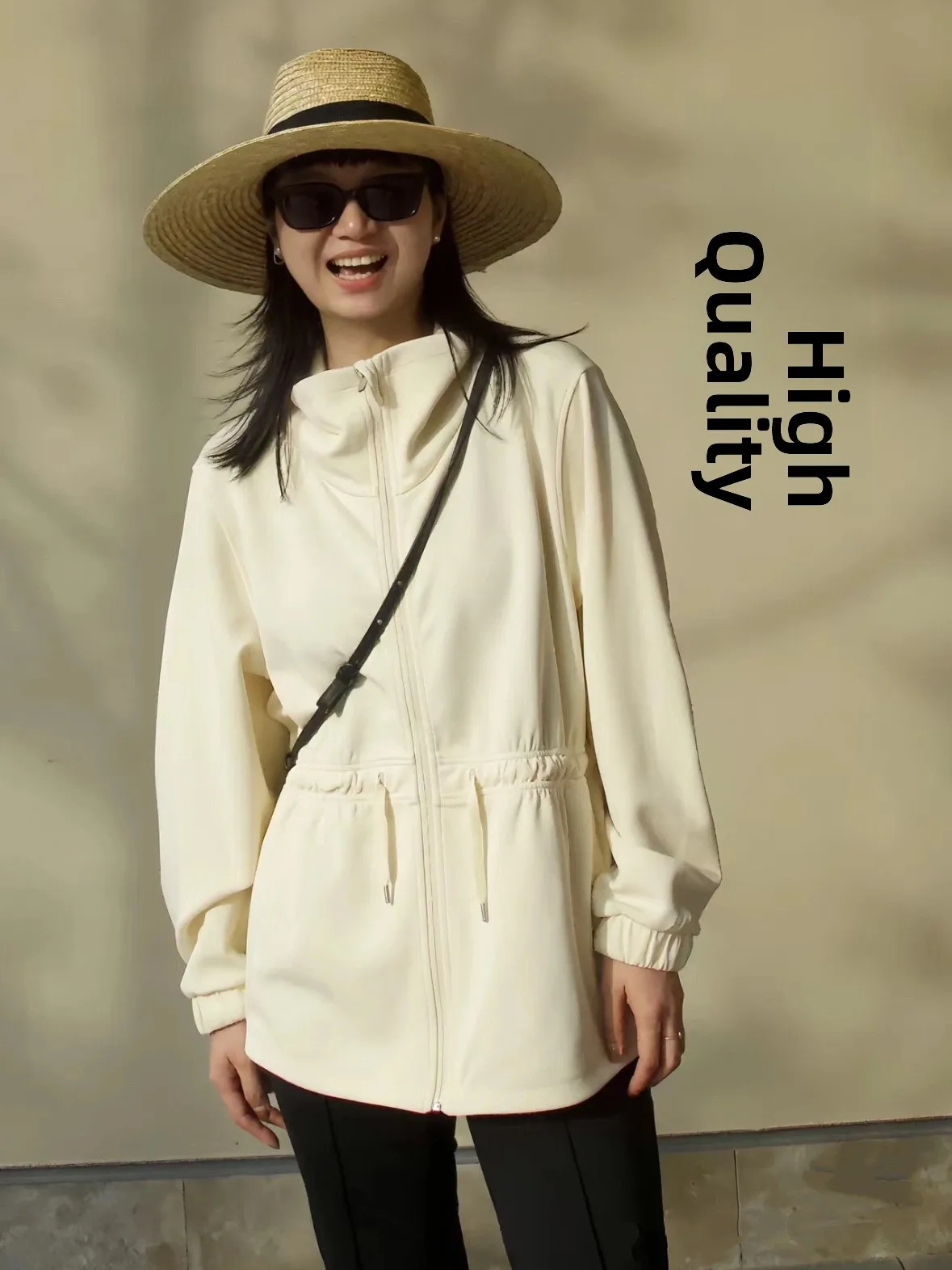 

Воздушный хлопок, уличный повседневный женский тюнер для похудения, средней длины, весна-осень, самое мягкое, очень удобное, дышащее, на молнии