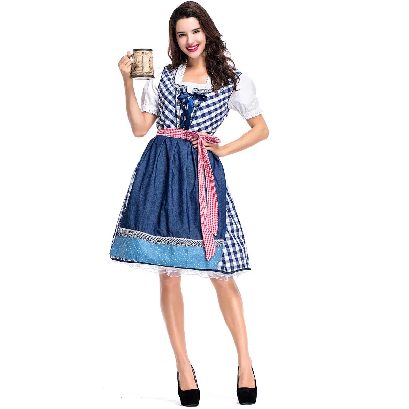 2025 Nuovo costume da celebrazione del festival della birra Beeril Costume da palcoscenico etnico da donna Abbigliamento tradizionale cinese estivo