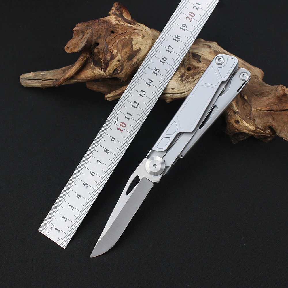 Multifunctional Scissors Mini Portable Stainless Steel Multipurpose Folding Scissors Knife Outdoor Camping Rescue EDC Multi Tool