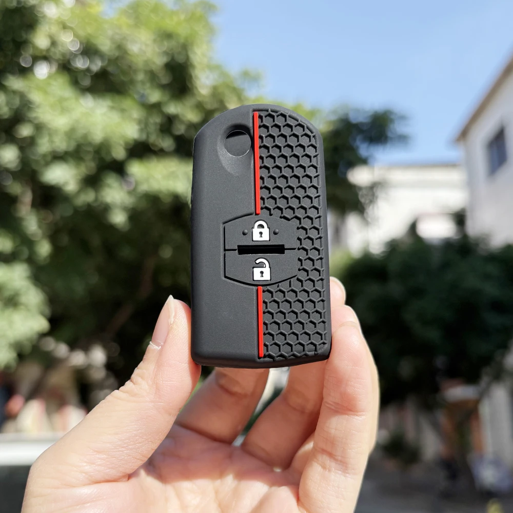 Keychain Protection For Mazda M3 M5 M6 CX-5 CX7 CX9 RX8 Demio 2 3 5 6 MX5 MPV Silicone Keyboard Cover Fob Key Case