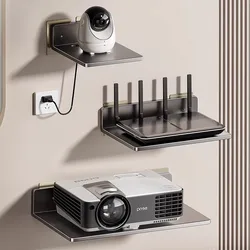 Wifi Router Storage Rack DVD Player TV Holder Set-Top Box Hole-free Organizer Stand Bracket Modem Router Monitor Rack Shelf
