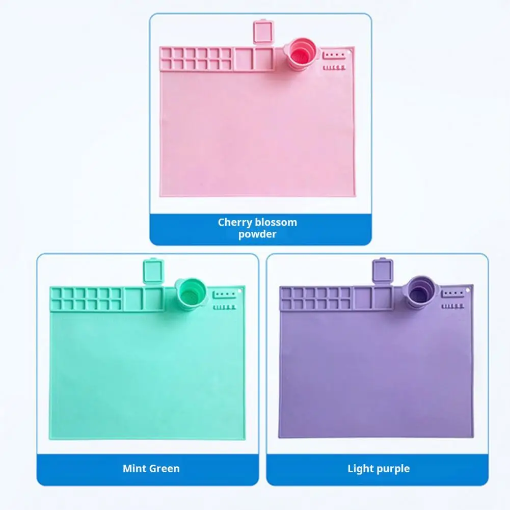 Silicone Craft Mat Silicone Painting Surface Heat Resistant Silicone Painting Mat for Artists Kids for Resin for Painting