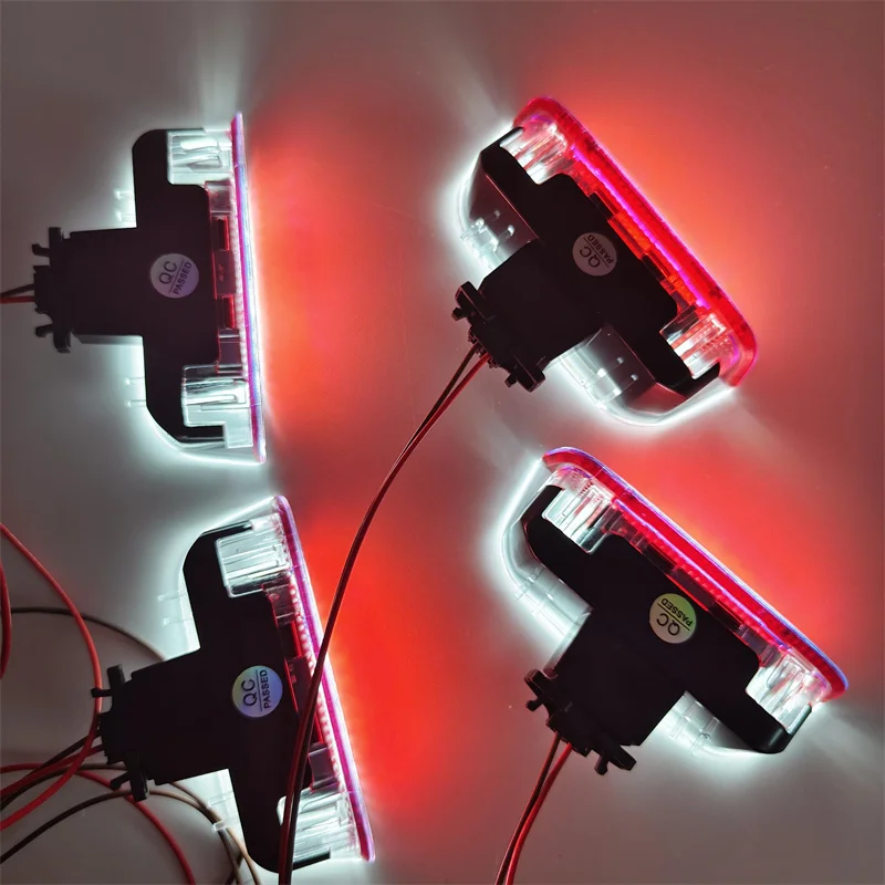 4Pcs 12V LED Car Door Light Auto Signal Lamp For VW Golf 5 6 7 7.5 2006-2018 Passat 2005-2018 Jetta Tiguan Arteon T-ROC CC EOS