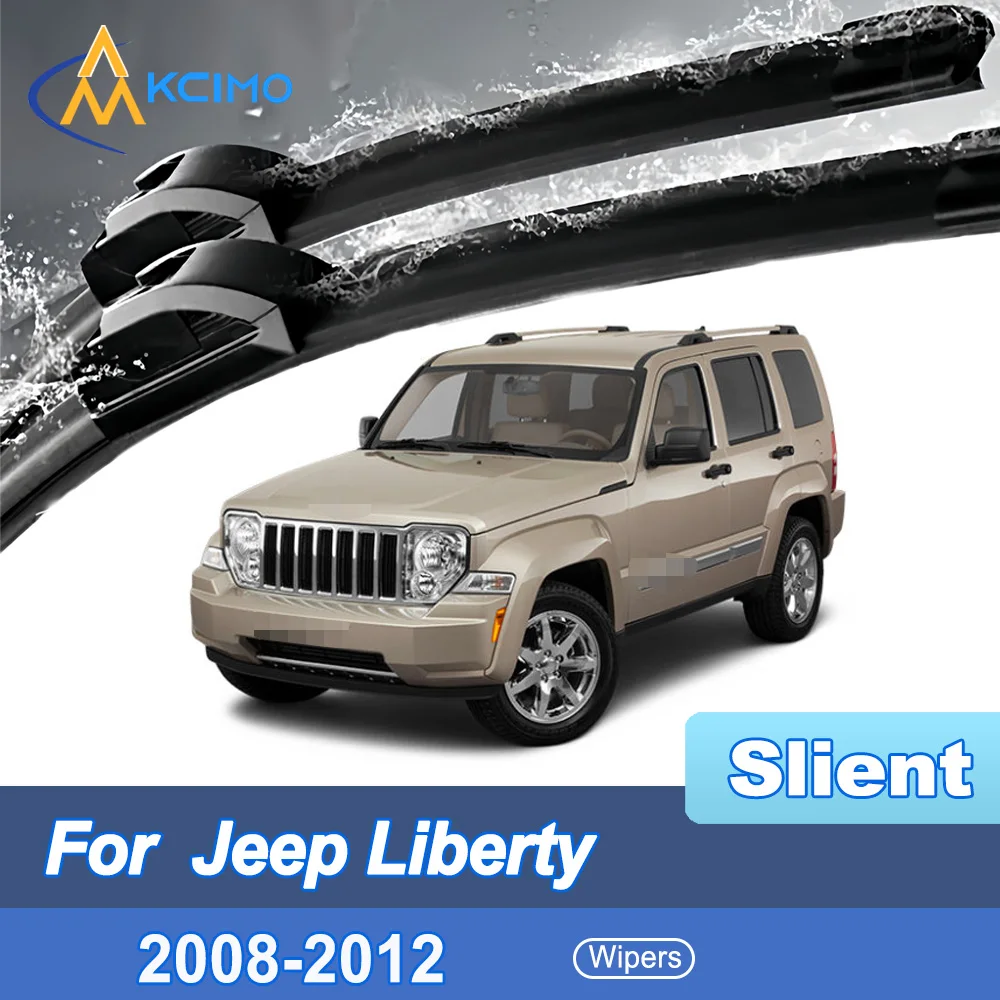 

2 Pack Silent Beam Wiper Blades For Jeep Liberty KK 2008-2012 Noiseless All-Weather Design Windshield Rain Brush Accessories
