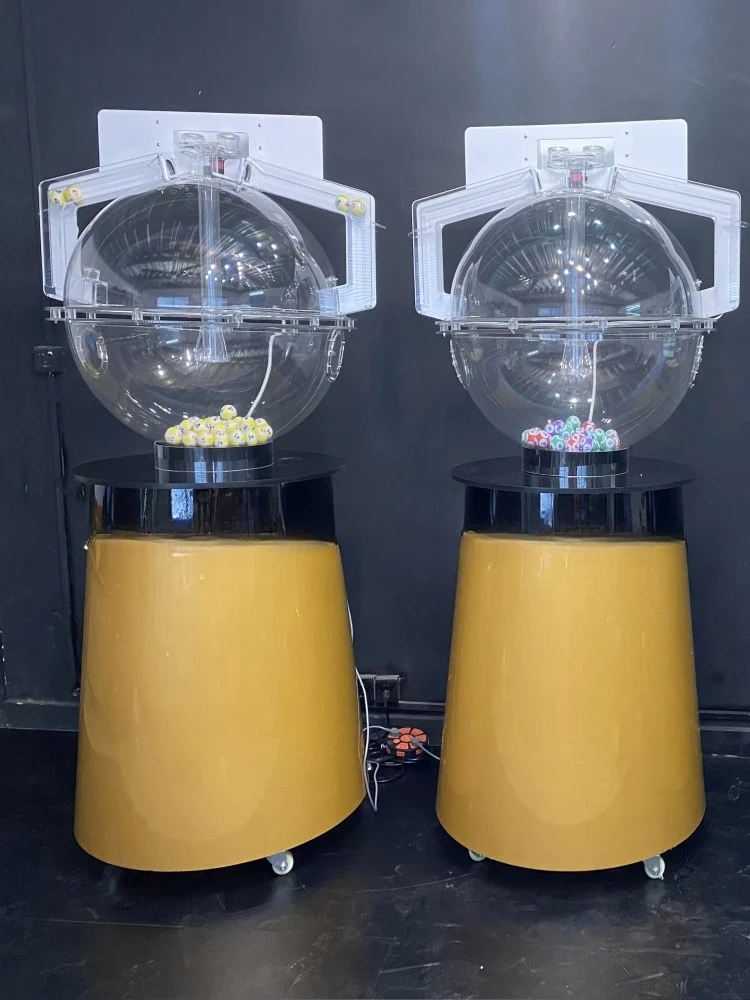 Double Color Ball Lottery Machine Automatic Body Lottery Machine RFID Reading Code Live Number Ball