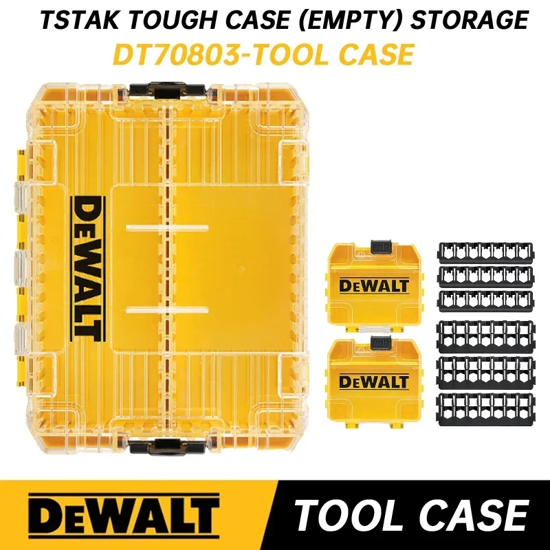 DEWALT TSTAK Tough Storage Case Power Tool Accessories Screwdriver Bit Parts Storage Box DT70801 DT70801 DWAN2190 N542474