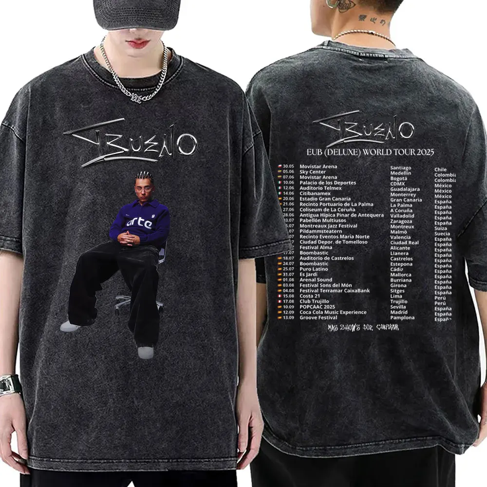 

Rapper Trueno World Tour 2025 T-shirt Men Women Hip Hop Fashion Crewneck Short Sleeve T Shirts Men's Casual Oversized T-shirts