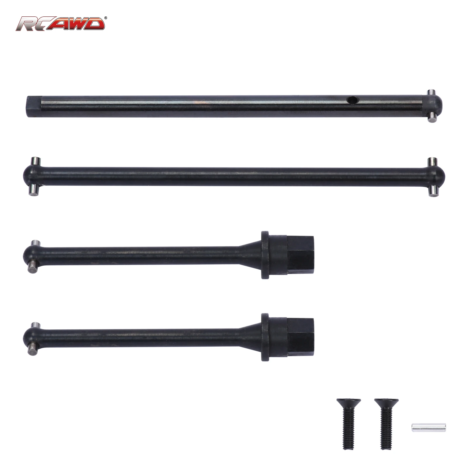 #45 steel Dogbone Center Driveline Set, Rear Axle Shafts for 1/18 Axial Yeti Jr. Can-Am Maverick upgrade parts