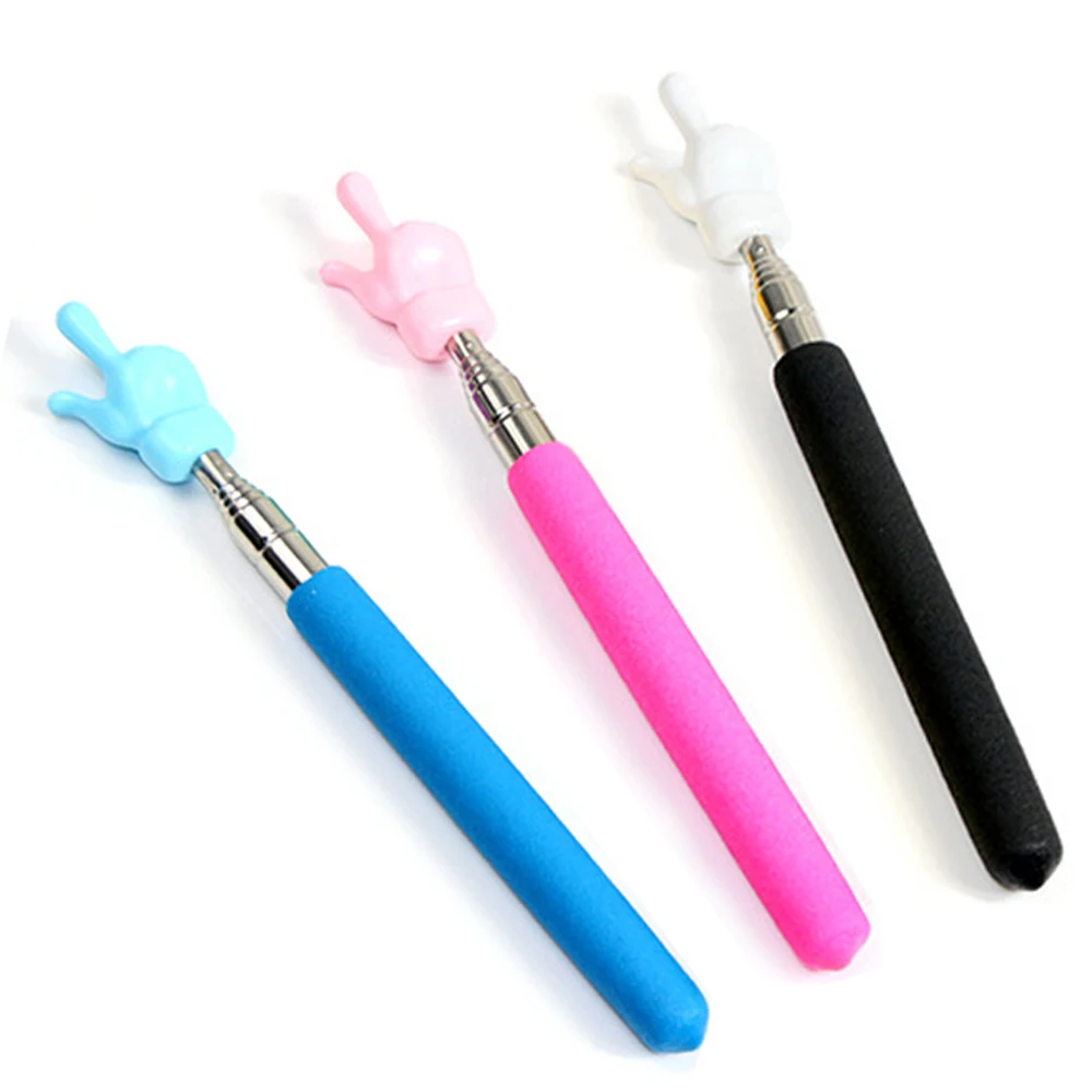 Color Retractable Teacher Pointer Kids Telescopic Hand Pointer Classroom Early Childhood Teaching Presenter Whiteboard Pointer