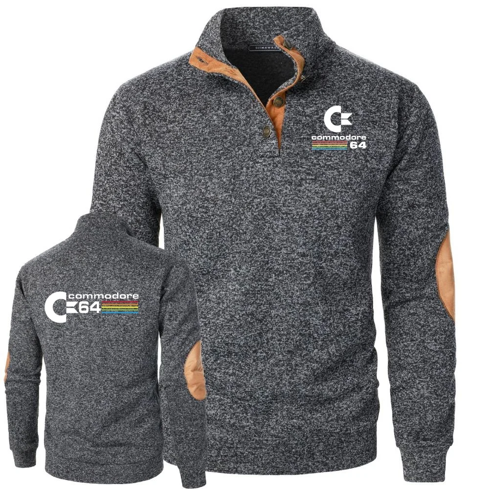 Commodore 64 moletom escritório viajando jaqueta masculina c64 amiga computador quente velo pulôver sportwear hiphop camisola de gola alta