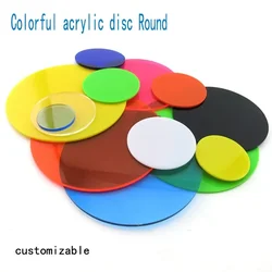 Thickness 3mm Colorful Translucent Acrylic Disc Round Sheet Acrylic Decorative Board Plexiglass Circular Plate DIY Customized