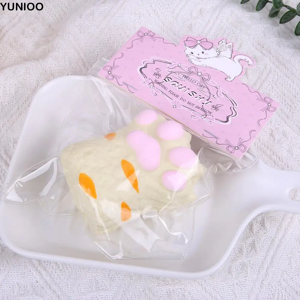 面白い猫の肉球スクイーズおもちゃシリコン製ソフト猫の肉球フィジェットおもちゃ漫画手作り猫の肉球ピンチおもちゃ子供向けトリック人形