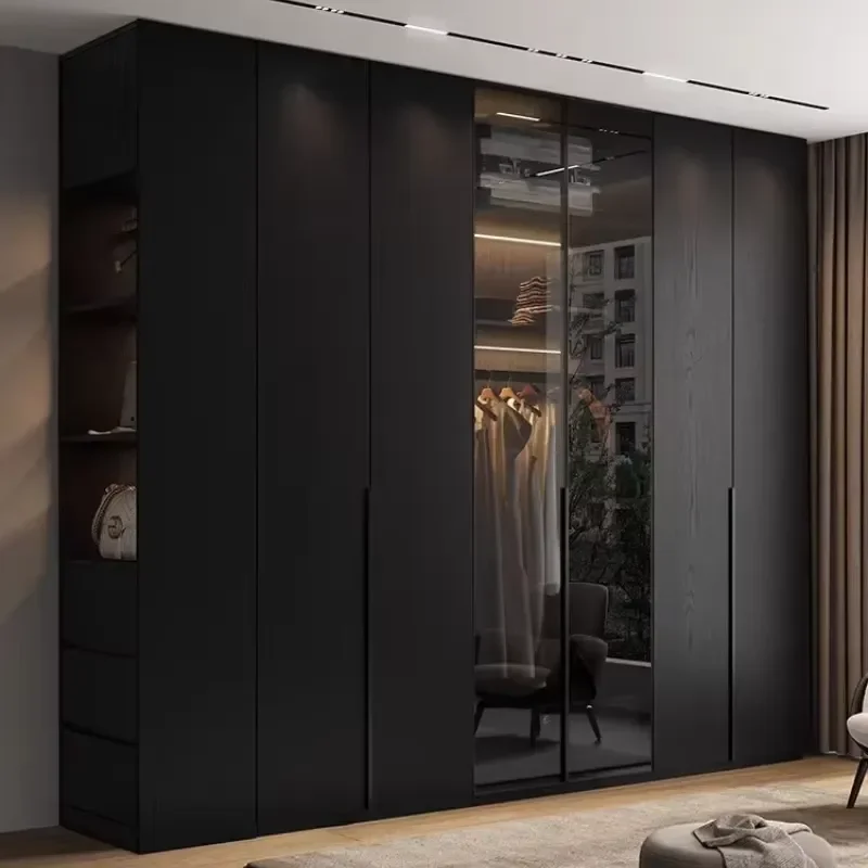for Wardrobe High End Elegant Luxury Home Furniture ENF Level Oriented Strand Board Clothes Closet Storage Locker Modern
