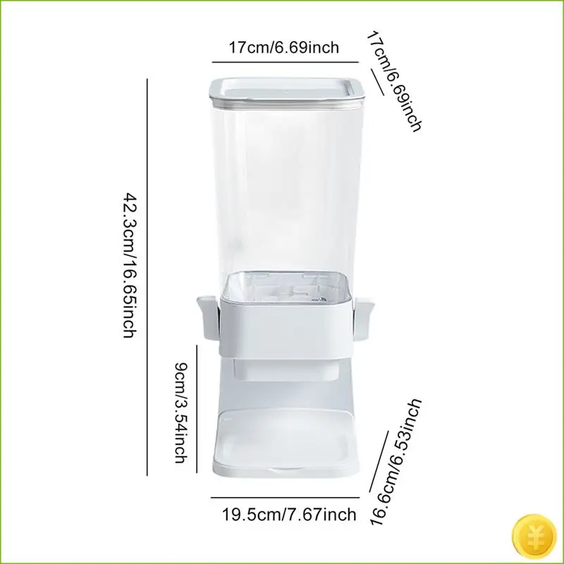 2PCS Countertop Dispenser Indispensable Countertop Container Countertop Container For Candy Dispenser