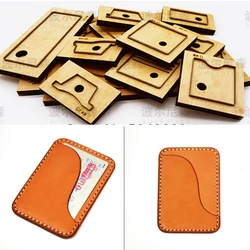 DIY Leather Craft Rule Die Cut Micro Sleeve Wallet Simple Card Holder Card Case Knife Mould Hand Punch Tool 70x100mm