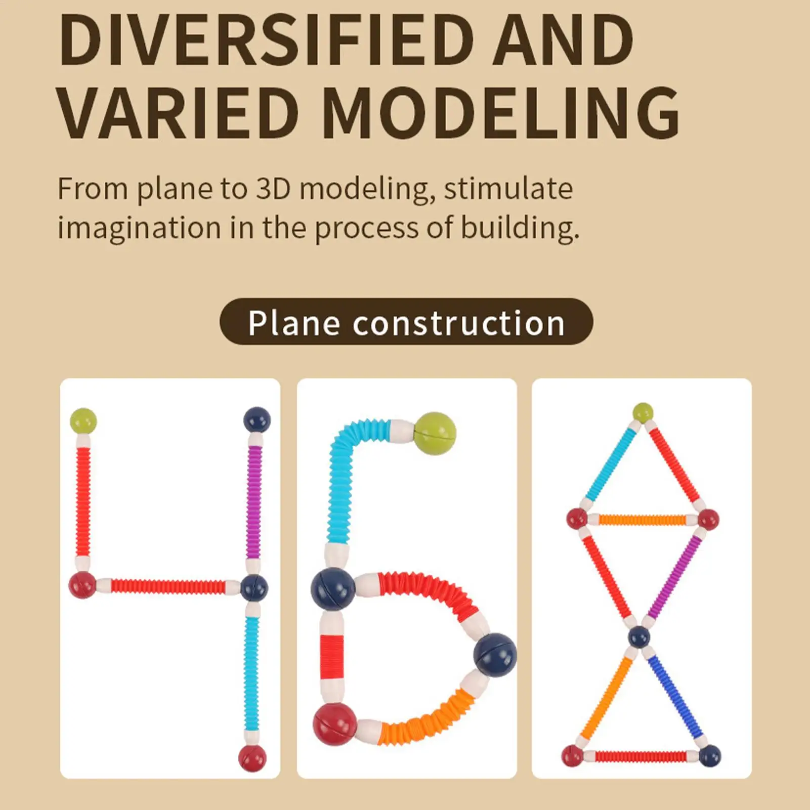Magnetische bouwset voor kinderen Zachte grip Veelzijdig en schaalbaar Magnetische staafblokken Vroege onderwijspuzzel STEM Zintuiglijk speelgoed