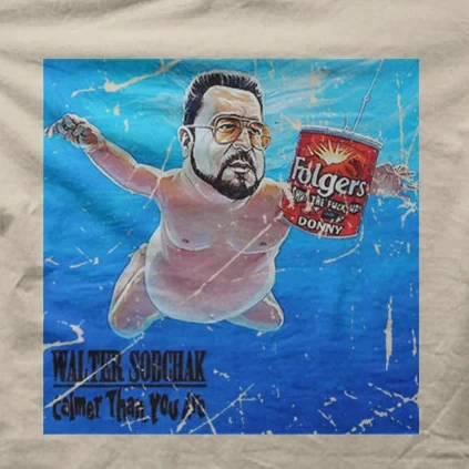 The BIg Lebowski Dude Walter Sobchak Waltvana خمر تي شيرت مطبوع الصيف الرجال والنساء فضفاضة وتنفس تي شيرت