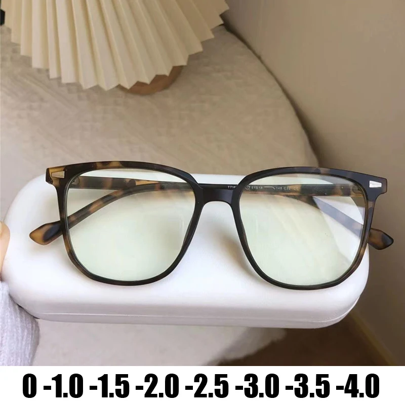 

Finished Minus Glasses for Women Men Luxury Brand Anti Blue Light Computer Short-sight Eyewear Prescription Myopia Eyeglasses