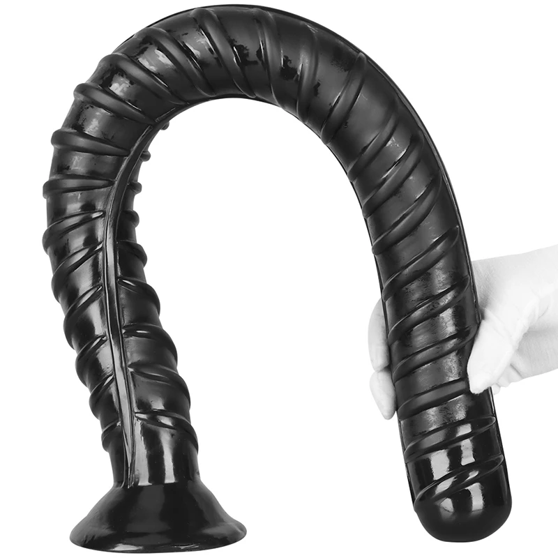 66cm/41cm PVC Soft Whip Style \'Rebar Screw\' Long Anal Plug Dildo Intestines Anus Ass Masturbation Sex Toys for Women Gay Sexshop