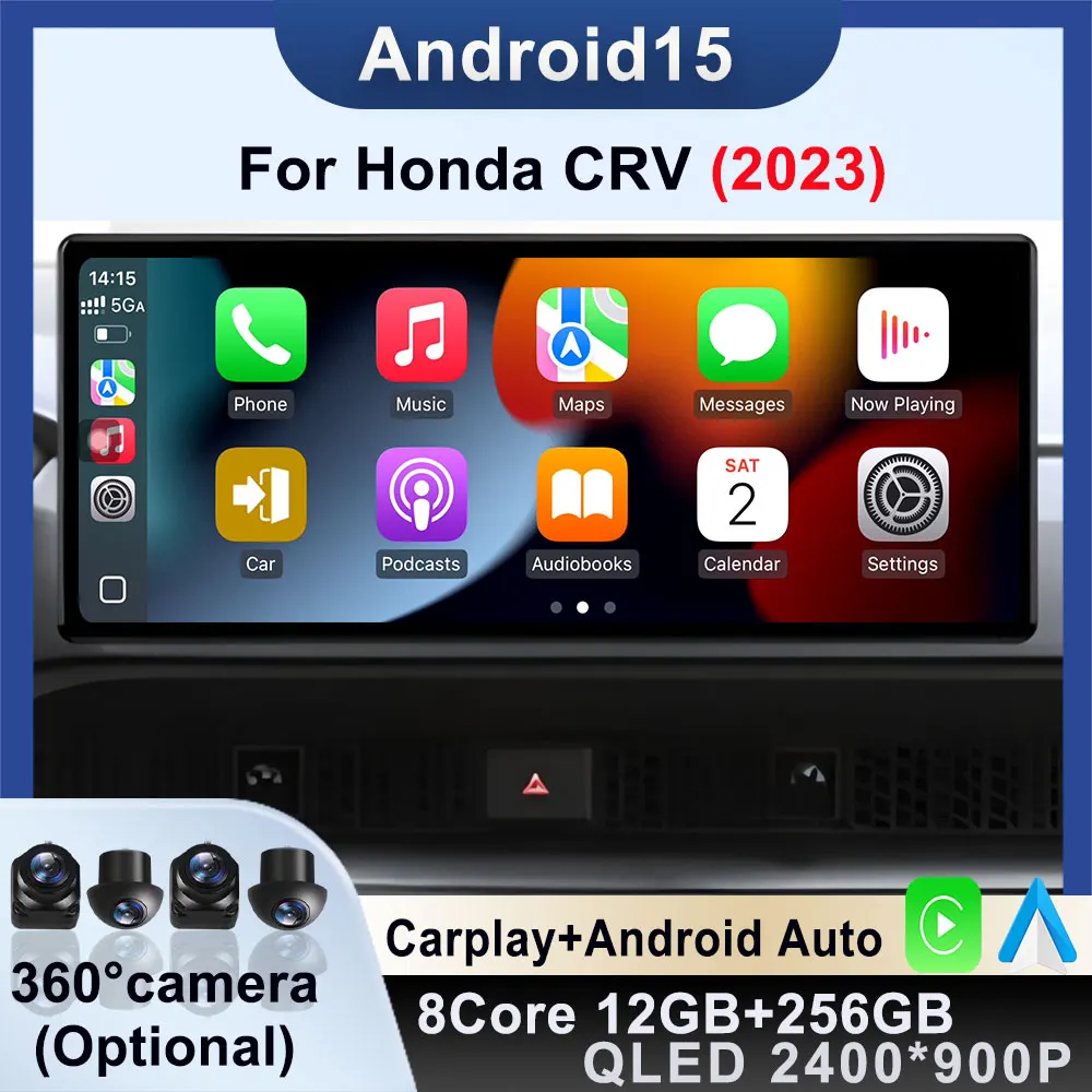 

Видеоплеер, навигация, Wi-Fi, автомобильное радио для Honda CRV2023, Android 15, авто, беспроводной CarPlay, головное устройство, GPS, мультимедийная навигация BT