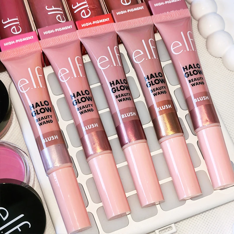 Elf Blusher Highlight Liquid Cushion-tip Applicator Lasting Easy To Color Makeup Cherry Cola Pink Positive Liquid Blush Cosmetic