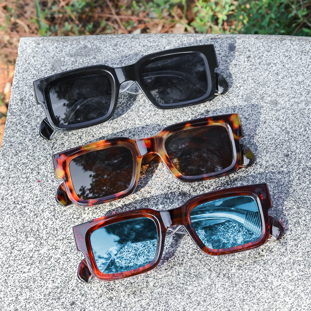CRIXALIS Retro Square Sunglasses for Men Women Vintage Luxury Rivet Designer Sun Glasses Female Fashion Brand Shades UV400