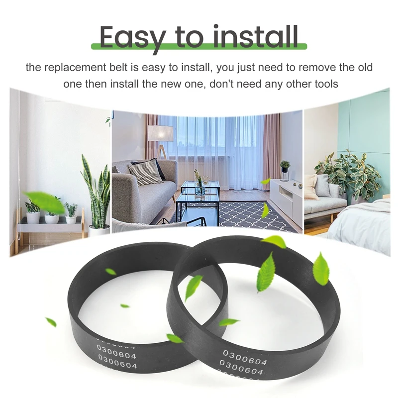 8 Pieces Vacuum Belt Replacement Belts Compatible For Oreck XL 0300604 Upright Vacuum Cleaner