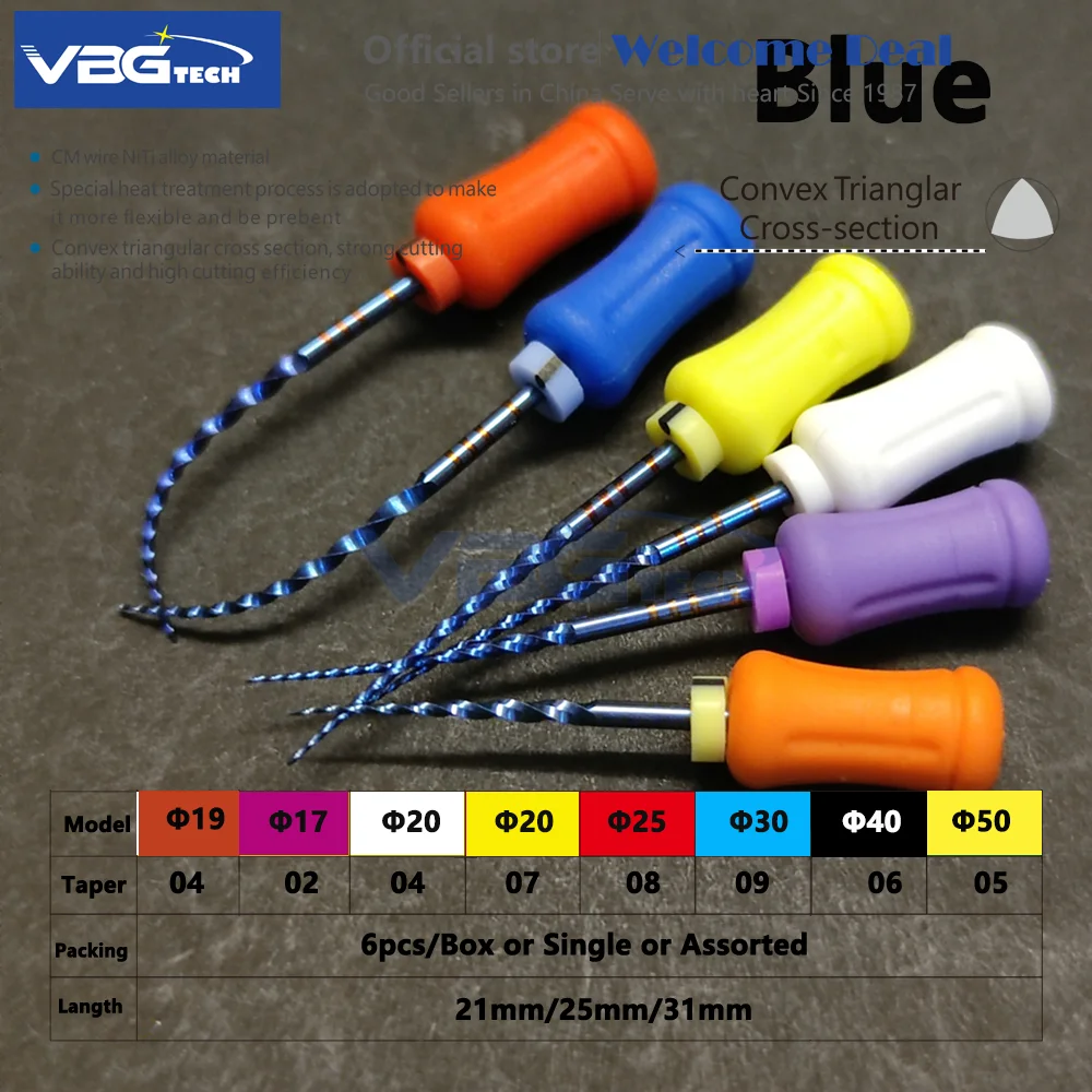 เครื่องมือรักษารากฟันแบบโรตารี่ชนิดเงิน พร้อมระบบกระตุ้นความร้อน ขนาด 31 มม. รุ่น SX-F3 สำหรับทันตแพทย์ ใช้สำหรับการรักษารากฟันซ้ำ