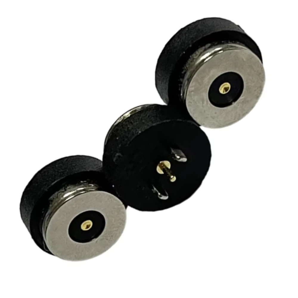 1Pair 1Pin 5mm/8mm/10mm/12mm Spring-Loaded Magnetic Pogo Pin Connector Male And Female DC Power Charge Probe Magnet Connector