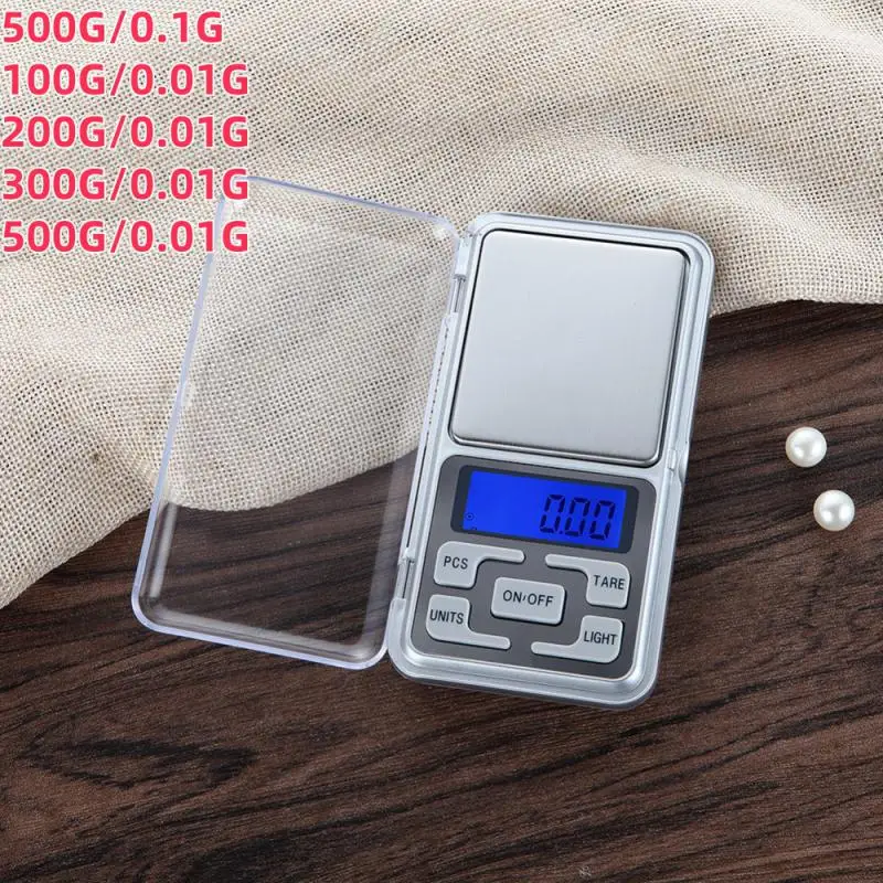 0.01g/500g Mini Electronic Scales High Precision Digital Scale For Jewelry Suitcases Travel Scale Pocket Mini Scale For Kitchen