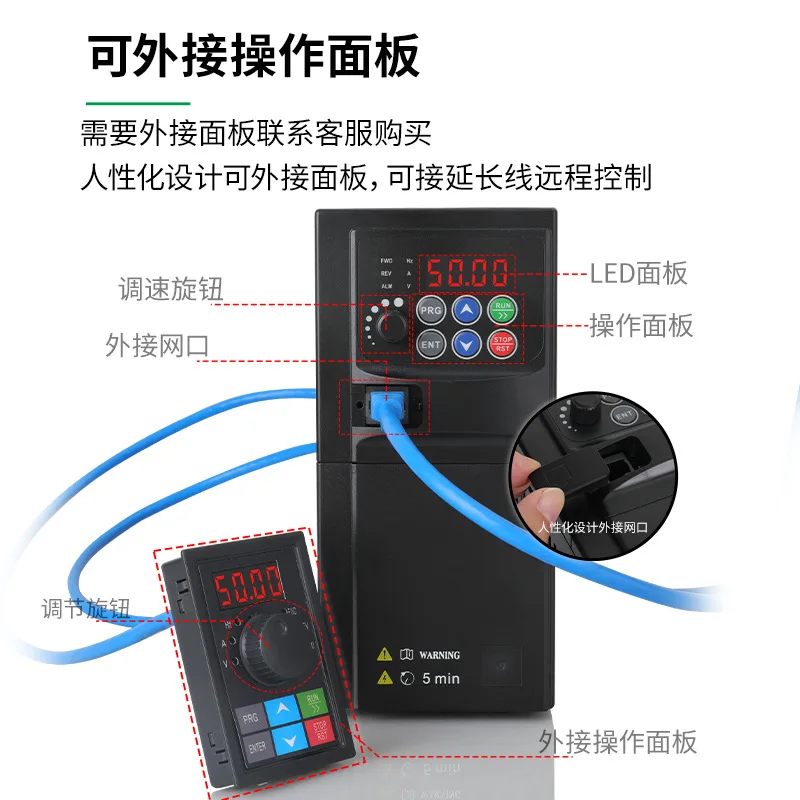 

Suitable for three-phase 380V motor speed control frequency converter 1.5/2.2/3/4/5.5/7.5 KW220 fan water pump motor