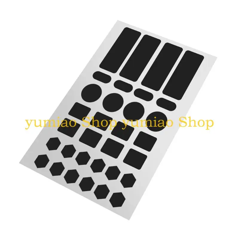 587B Universal Mouse Keyboard Anti Slip Sticker Grips Sweat-Absorbing Anti-Slip Silicone Mouse Pad Sweat Proof Stickers