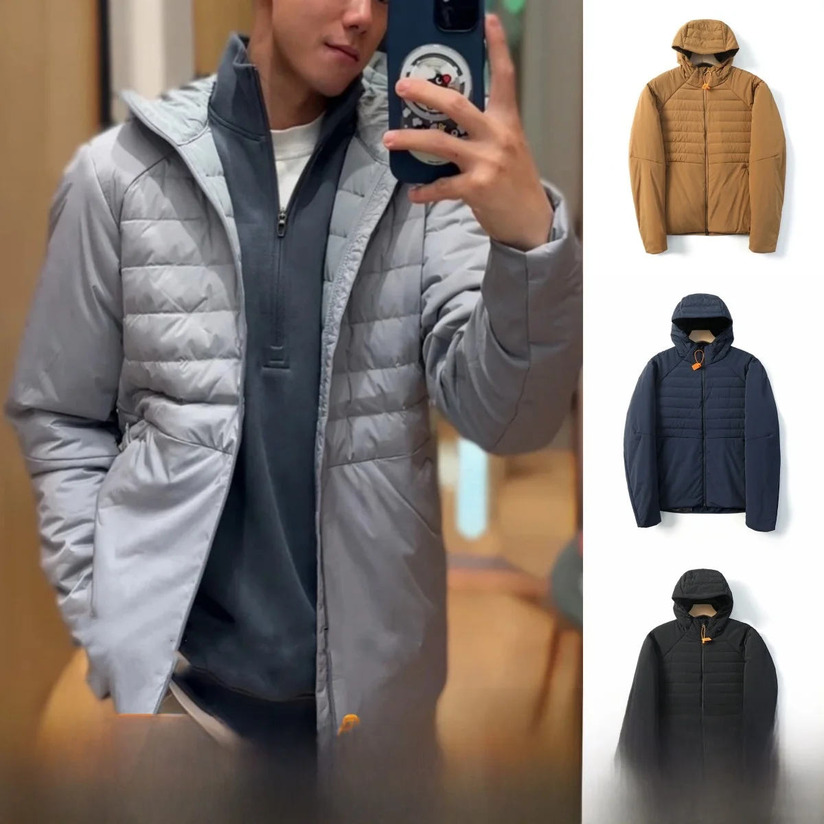 

Легкий пуховик с капюшоном Jaet Faionable, повседневная теплая ветрозащитная водоотталкивающая осенне-зимняя одежда для пар Pookytage