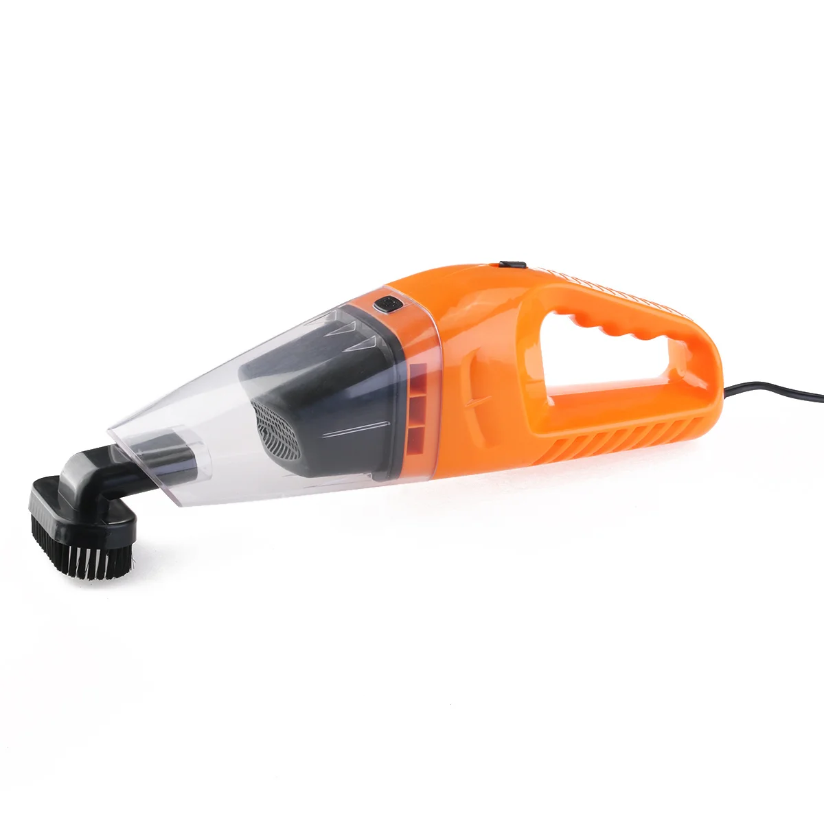 

12V 120W Portable Car Vacuum Cleaner Orange Superior Turbo Suction Grids Filtration Long Cable Car Vacuum Cleaner
